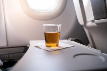 Alcohol Drink In Airplane