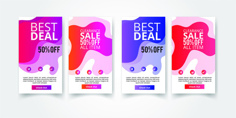 fashion, background, liquid, sale, abstract, mobile, social, business, set, graphic, vector, modern, promotion, colorful, poster, media, discount, flyer, offer, shape, shopping, design, template, elem