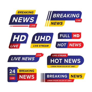 Breaking News Banner for TV, Broadcast, Radio, Headline