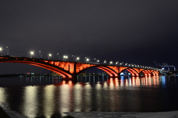 Obraz na płótnie Canvas bridge at night