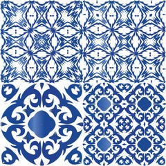 Portuguese vintage azulejo tiles.