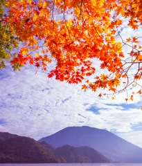 Fototapeten Lila 日光男体山と紅葉  © HK-JP