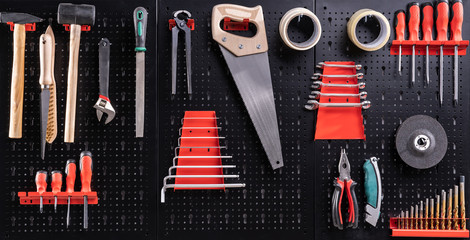 Toolkit Tools On Wall