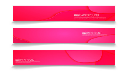 Fototapeta premium Abstract vector template web background. rectangular fluid wave design banners