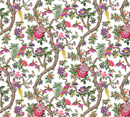 abstract floral background with flowers