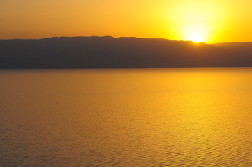 Obraz premium Dead Sea Israel Sunrise on the shore