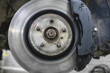 detail of a car engine