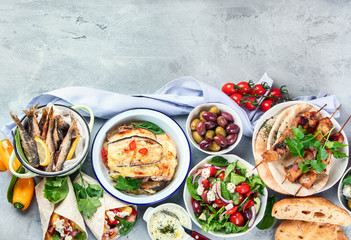 Fototapeta na wymiar Greek food