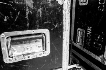 Sound rack touring pop rock flight cases texture background