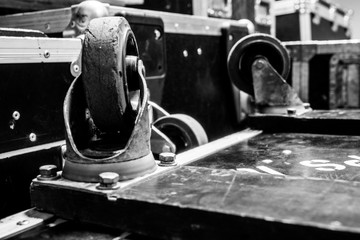 Sound rack touring pop rock flight cases texture background