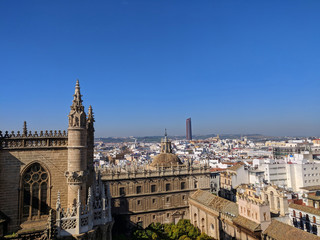 Fototapeta premium Seville cathedral and the City skyline