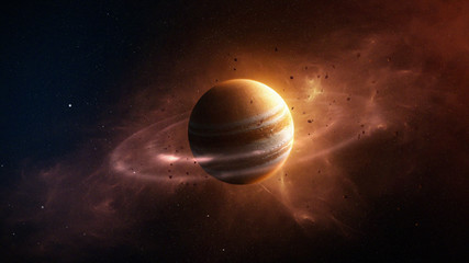 Jupiter Planet In The Space  - obrazy, fototapety, plakaty