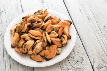 Tasty mussels without hood