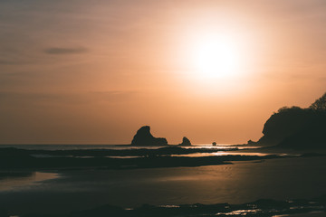 Sunset at pacific beach