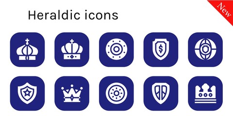 heraldic icon set