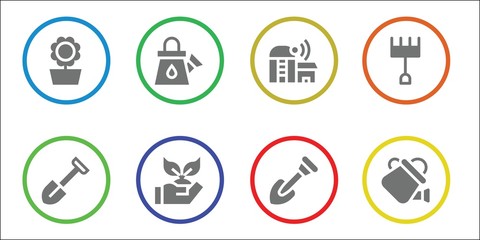 Fototapeta premium gardening icon set