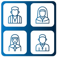 priest icon set