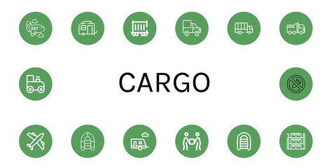 Set of cargo icons