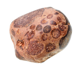 tumbled bauxite ( aluminium ore) stone cutout