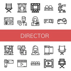 director icon set