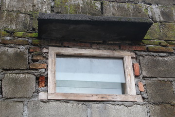 old window in the wall