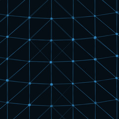 Fototapeta premium Abstract Low Polygon Mesh Generative Art background illustration