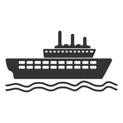 Naklejka premium ship icon design vector logo template EPS 10