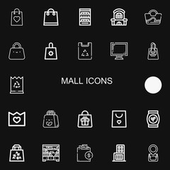 Editable 22 mall icons for web and mobile