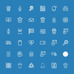 Editable 36 delete icons for web and mobile