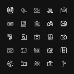 Editable 25 shutter icons for web and mobile