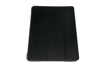 Black case for ipad isolated white background