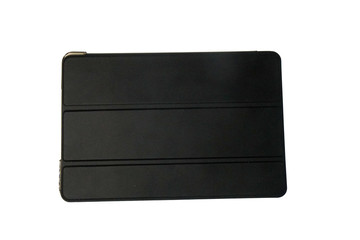 Black case for ipad isolated white background