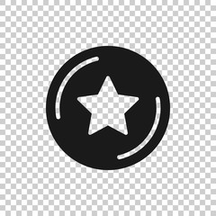 Loyalty icon in flat style. Reward vector illustration on white isolated background. Discount business concept.