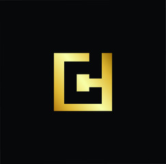Obraz premium Outstanding professional elegant trendy awesome artistic black and gold color CD DC initial based Alphabet icon logo.