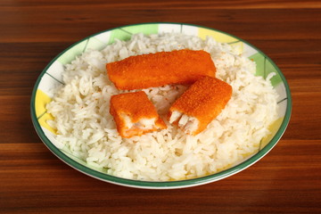 Rice and Fish Fingers