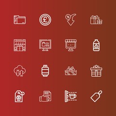 Editable 16 price icons for web and mobile