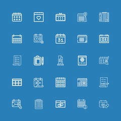 Editable 25 planner icons for web and mobile