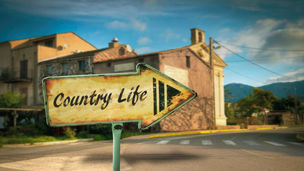Street Sign to Country Life