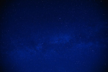 Milky way stars on a dark night sky.