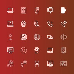 Editable 25 smart icons for web and mobile