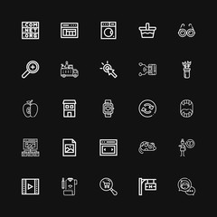 Editable 25 app icons for web and mobile