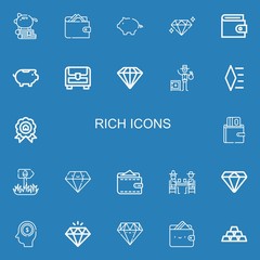 Editable 22 rich icons for web and mobile