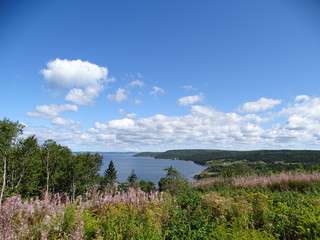 Fototapeta na wymiar North America, Canada, Province of Nova Scotia, Cape Breton, Bras d'Or Lake