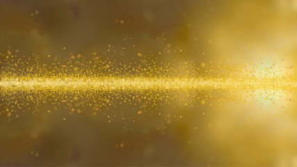 キラキラと光輝き炸裂するゴールドの背景