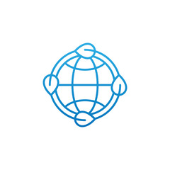 Ecology icon vector design illustration. Eco Friendly symbol icon sign for logo, web, app, graphic elements, UI.