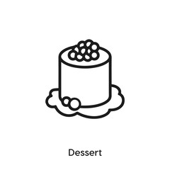 dessert icon vector sign symbol