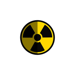 Radiation icon symbol isolated on white background