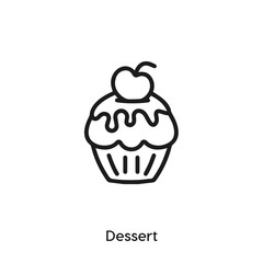 dessert icon vector sign symbol