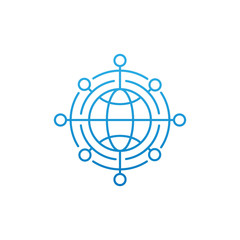 Network icon vector design illustration. Network vector flat icon symbol for website, mobile, graphic elements, logo, app, UI.