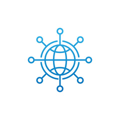 Network icon vector design illustration. Network vector flat icon symbol for website, mobile, graphic elements, logo, app, UI.